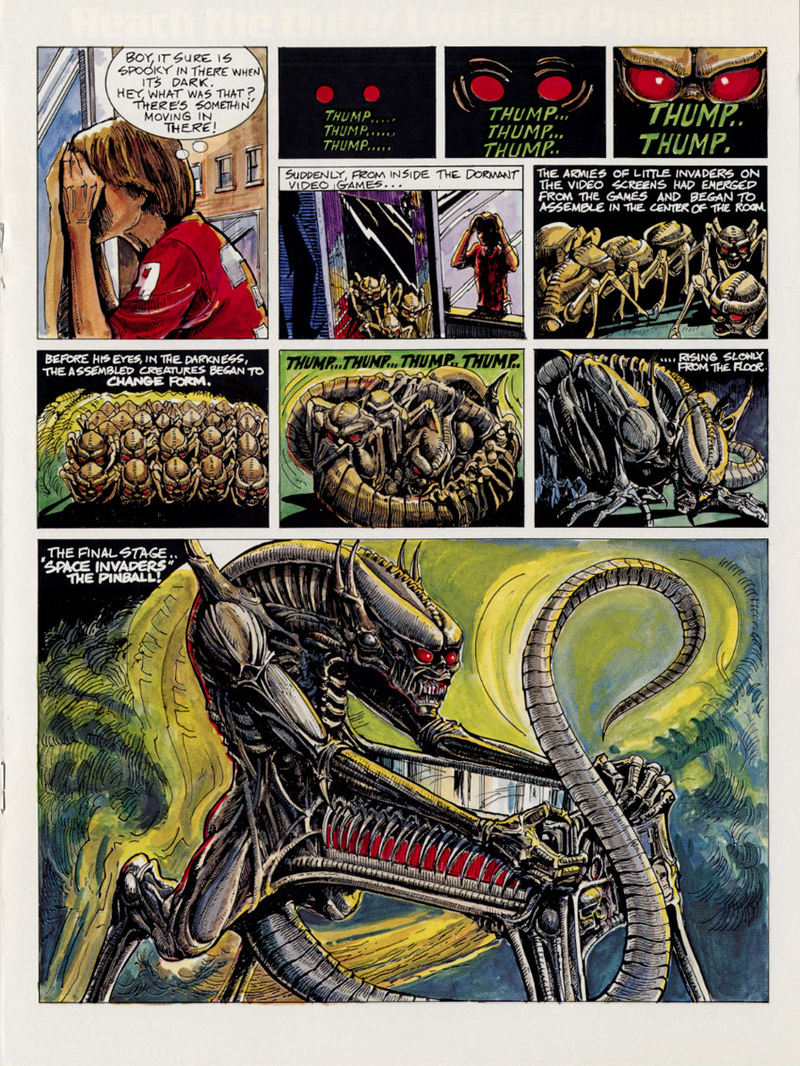 Illustration for article titled The Giant Alien Dick Machines of Space Invaders Pinball